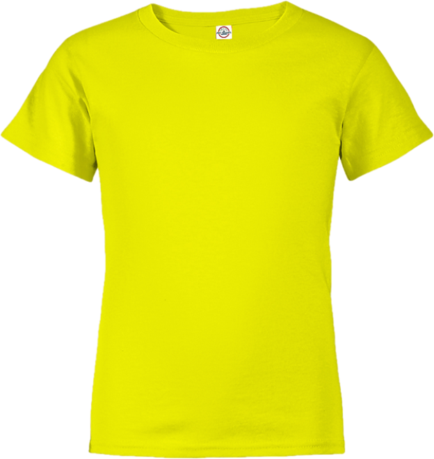 11736 GDP Y-SHORT SLEEVE TEE SAFETY GREEN