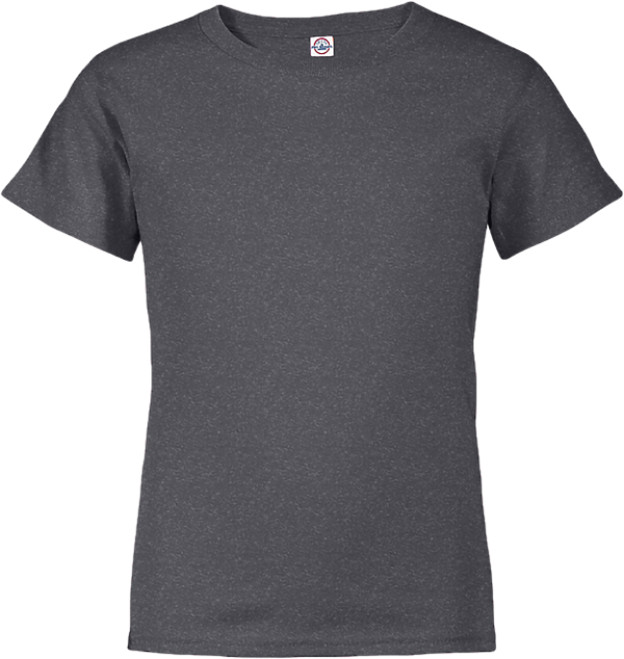 11736 H24  YOUTH-SHORT SLEEVE TEE CHARCOAL HEATHER