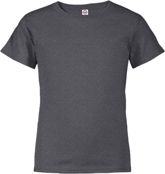 11736 H24  YOUTH-SHORT SLEEVE TEE CHARCOAL HEATHER
